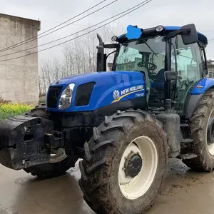 Used Tractor Holland T6050 125hp Farm Orchard CNH Compact Tractor Agricola Agricultural Farm Machinery Equipment