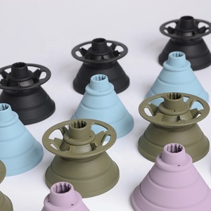 Đổ qua cà phê nhỏ giọt ráp Silicone cà phê nón Lọc Phễu duy nhất phục vụ cà phê nhỏ giọt nón cho cắm trại, du lịch, đi bộ đường dài - Product Image 5