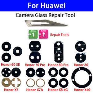 Lente in Vetro per Fotocamera Posteriore di Telefoni Cellulari Huawei Honor 60 70 80 Se Pro X6 X7 X7A X8A X30 X40 X8 4G X9 5G Magic 5 Lite - Product Image 6