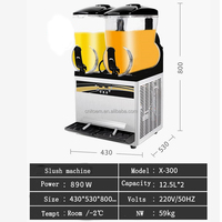 Machine à slux commerciale à 2 bols 12l + 12l, livraison gratuite
