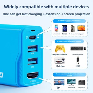 Station d'accueil chargeur adaptateur OLED Portable pour Nintendo pour accessoires de jeu Switch avec <span class=keywords><strong>GaN</strong></span> pour Console NS - Product Image 5