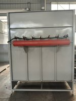 Cabine de peinture électrostatique à poudre avec système de récupération de poudre par impulsions et filtre à cartouche à 6 compartiments