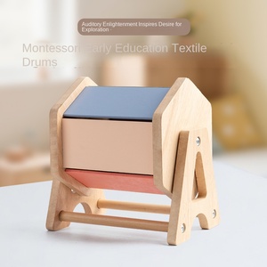 Tambor textil Montessori, ayuda didáctica rodante de madera, entrenamiento de pensamiento cognitivo de Color para niños, juguetes de educación temprana Hoye - Product Image 6