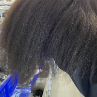Extensions de cheveux indiens 100% gingembre, cuticules, cheveux humains, crépus lisses, Microlink ips