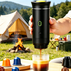 Cafetera Espresso Portátil 3 en 1 de Última Tendencia, Cafetera de Cápsulas con Calentamiento Automático, Mini Cafetera de 20 Bares para Vendedores en Línea de eBay y Wish - Product Image 1