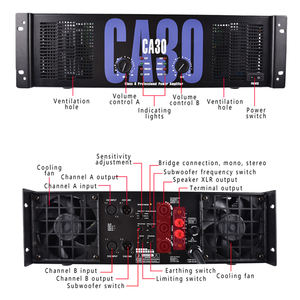 <span class=keywords><strong>Amplificador</strong></span> Mezclador Profesional GAP-CA30 <span class=keywords><strong>1400</strong></span> <span class=keywords><strong>Watts</strong></span> 2 Canales de Audio de Alta Potencia - Product Image 6