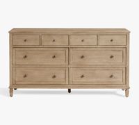 Commode de chambre modulaire moderne en chêne massif à 8 tiroirs, plus large, avec rangement, style ferme, en métal antique, mobilier de maison