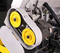 Scie à ruban automatique à double colonne pour la découpe des métaux avec tensionnement par engrenages