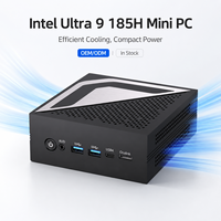 Mini PC Intel Core Ultra 125H 155H 185H para Negocios con RAM DDR5, SSD Dual PCIe 4.0, USB4, Windows, Linux, para Uso en Oficina
