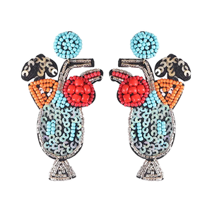 Último diseño hecho a mano bohemio declaración cuentas pendientes moda fiesta gota colgante joyería para mujer regalo - Product Image 1