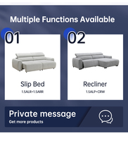 Sofá Cama Deslizante de Lujo Moderno de Alta Gama, 40 cm, Sofá de Descanso Eléctrico, Cómodo Sofá Cama Extraíble para Sala de Estar