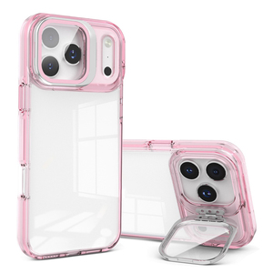 Custodia <span class=keywords><strong>Trasparente</strong></span> Antiurto per <span class=keywords><strong>iPhone</strong></span> 17 Air 16 15 14 <span class=keywords><strong>13</strong></span> Pro Max, Protezione Lente in PC <span class=keywords><strong>Trasparente</strong></span> con Supporto e Copertura in Vetro - Product Image 1