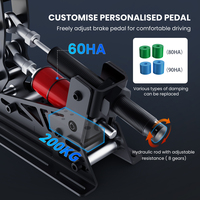 SIMSONN PRO X Pedales de simulador de carreras de alta calidad, nuevo estilo, entretenimiento de realidad virtual, gran satisfacción para las carreras