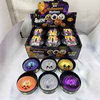 Jouet anti-stress en caoutchouc en forme de citrouille et de crâne d'Halloween, modèle 'Steamed Bun', pour le marché international, vente en gros directe usine, en stock