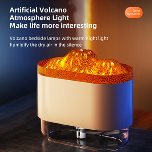 Factory Wholesale <b>Volcano</b> <b>Humidifier</b> USB Plastic 0.5-1L Capacity 36-45 Decibels Noise Timing Function Oxygen Function Home Car - Product Image 4