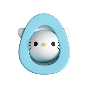 Silicone Cartoon Door Stop Wall Mount Anti Collision Home Safety Wedge <b>Bear</b> Cat Design Gray Black Green - Product Image 2