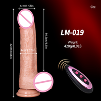 Juguetes Sexuales de Plástico con Control Remoto y Certificación CE ROSH, Consoladores Vibradores para Mujeres