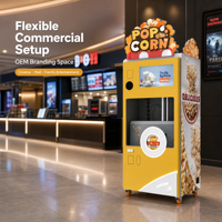 Distributeur automatique de pop-corn, machine commerciale en libre-service, kiosque à snacks pour cinéma