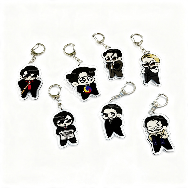 Hot-selling Kpop Bangtan Boys Plastic Acrylic Keychain Anime Charm RUNSEOK JIN_EP.TOUR Poster Jin Echo UV Printing Fashion Trend