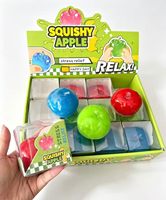 Jouet sensoriel anti-stress vert pomme Slushie, moelleux, craquant, malléable, non rebondissant, à récupération lente, force de préhension moyenne, cadeau