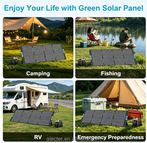 200W/400W Portable Foldable <b>Solar</b> <b>Panel</b> for Power Station, 23.5% High Efficiency <b>Solar</b> Charger with 5-in-1 Adapter <b>Cable</b> - Product Image 5