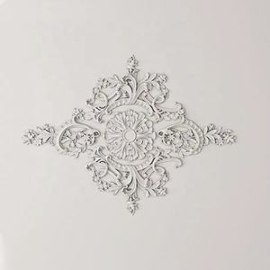 Décoration d'intérieur française de luxe, moulures en PU modernes, ornements sculptés, plaques murales pour médaillon de plafond - Product Image 6