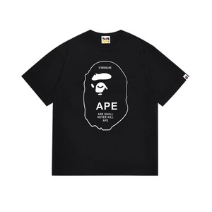 Formal Ape Cartoon Printed Logo <b>Pattern</b> Men's Regular Fit O-Neck Short Sleeve 280g 100% Cotton <b>Knitted</b> T-Shirt - Product Image 6
