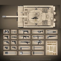 Set de Construcción de Bloques del Tanque Tigre Alemán Soviético, 1361 Piezas, Juguete Educativo de Ensamblaje, Figuras de Acción de Soldados para Niños, Colección