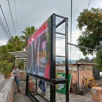 Écran d'affichage LED publicitaire numérique pour installation fixe extérieure, Mexique, Projets P5 P6 P8 P10, 2,88 x 1,92 m