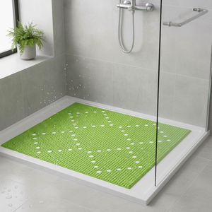 Spirella Collezione Alaska, Tappetino Doccia 71 x 36, PVC, Verde - Product Image 3