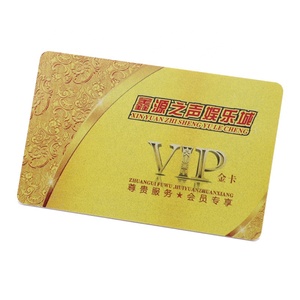 Carte PVC promotionnelle personnalisée avec impression couleur Cartes de membre VIP en plastique - Product Image 1