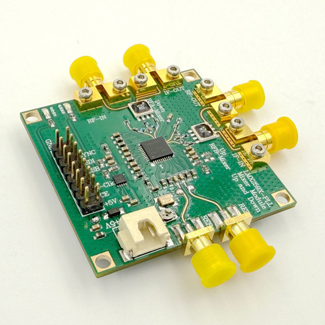 12.5MHz-6.4GHz ADL5801-LMX2572 PLL Local Oscillator Down Frequency Mixer Module for Spectrum Receiver