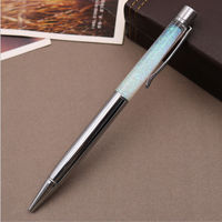 Stylos à paillettes dorées, stylos à paillettes flottantes, stylo à sable mouvant avec prix d'usine, stylo à bille brillant avec encre noire/bleue
