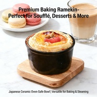 Bol à pudding personnalisé avec logo, écologique, style Japandi, résistant au four, 100 ml, ramequin en céramique, pour la cuisine à domicile, bol à œufs vapeur