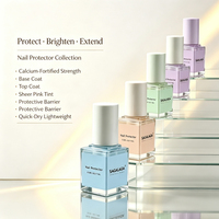 Base Coat à Marque Privée Enrichi en Calcium pour Ongles Naturels, Top Coat Protecteur et Renforçateur pour Ongles Cassants