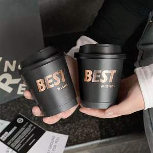 Disposable <b>8oz</b>-24oz Food Grade Paper <b>Cups</b> for Hot <b>Coffee</b> with Lids - Product Image 1