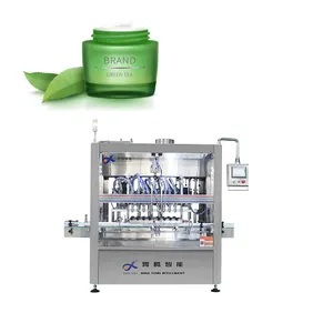 Full Automatic Linear Filing machines for Cosmetic facial cream Multi nozzle heads Filling packaging line