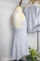 Maillot de Ballet Azul Claro para Niñas, sin Mangas, con Cuello con Volantes, Ropa de Baile para Niñas, Traje de Baile para Clases y Presentaciones