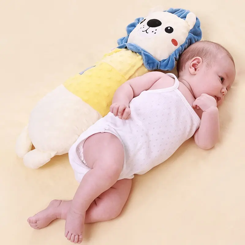 Muñeca Minky Dot calmante de algodón PP de dibujos animados para dormir recién nacido personalizada, almohada de lactancia, productos para bebés