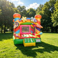 Lilytoys Châteaux gonflables commerciaux bon marché sur le thème des bonbons et de la crème glacée à vendre