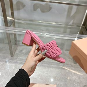 Sandalias de Tacón Alto de Marca de Diseñador de Lujo para Mujer, Zapatos de Mujer de Primavera Verano con Punta Abierta de Moda de Cuero Genuino de Alta Calidad - Product Image 5