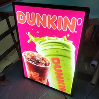 Boîte lumineuse magnétique ultra-fine d'usine, panneaux d'affichage lumineux unilatéraux, affichage d'affiches, cadre en aluminium, boîte lumineuse LED en acrylique pour magasin