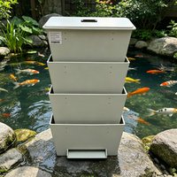 Filtre de douche Cowater Bakki 1000L/H 0W, système de filtration puissant 20kg 100x30x80cm pour l'aménagement d'étangs à poissons et de koïs, gestion de l'eau propre