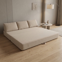 Canapé-lit pliable en tissu Gfrun Chesterfield en forme de L, trois places, durable, compressé, rembourré en mousse, modèle MC-1831