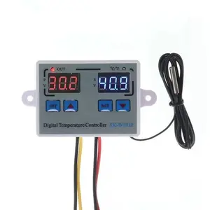 Controlador de temperatura para incubadora de huevos, termostato Digital de XK-W1010, 12V, 24V, 110V-220V, salida de 10A, reguladores de temperatura