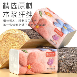 กระดาษเช็ดหน้าเจนนัว 28 แพ็ค ลายดอกไม้ ผ้าเช็ดหน้าแบบใช้แล้วทิ้ง สำหรับใช้ในบ้านและครัว - Product Image 2