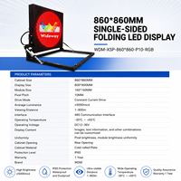Écran publicitaire LED solaire pliable pour voiture de Shenzhen, panneau d'affichage mobile VMS portable avec remorque pour affichage de trafic