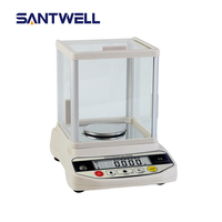 Balanza analítica de laboratorio de alta sensibilidad de 320g, balanza electrónica Digital de laboratorio de 1mg RS232 LCD