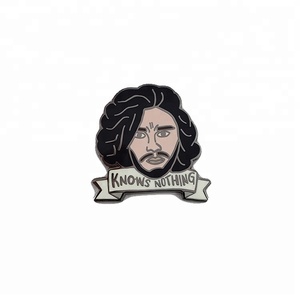 Diseño personalizado de esmalte <span class=keywords><strong>duro</strong></span> pin de metal insignia pin de solapa carácter de hombre serie placa - Product Image 3