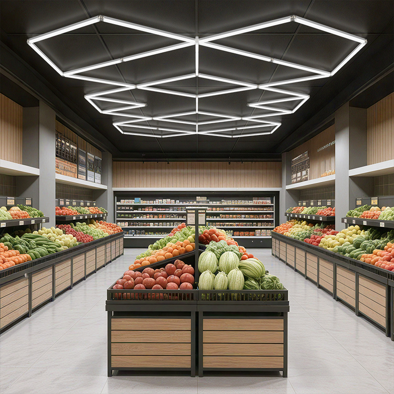 High Lumen Diamond Lighting LED Supermarket